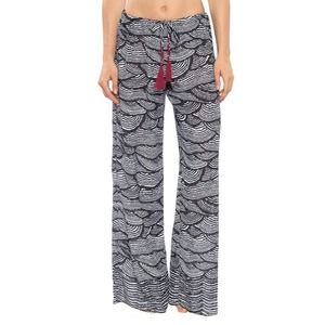 BECCA Pants Medium Coverups Wide Leg Tassels Pull-on New NWT BODHI TREE swim